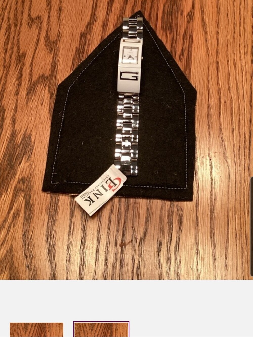 GUESS  White and Silver Ceramic Link Watch